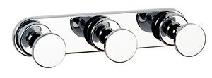 ORIGINS LIVING SONIA TECNO PROJECT CHROME BATHROOM TRIPLE ROBE HOOK, 116904 ORIGINS LIVING SONIA TECNO PROJECT CHROME BATHROOM TRIPLE ROBE HOOK, 116904